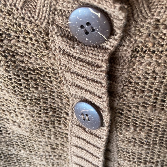 Liz & Co Cropped Cotton Blend Cardigan Size S - Picture 4 of 5